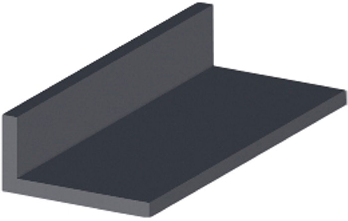 Vinkellist PVC Svart 20 x 30 mm - 2 m